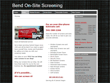 Tablet Screenshot of bendonsitescreening.com